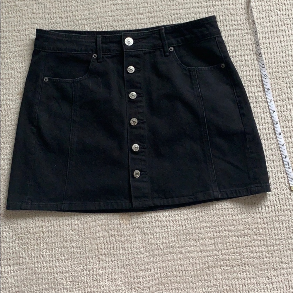 American Eagle Black denim skirt